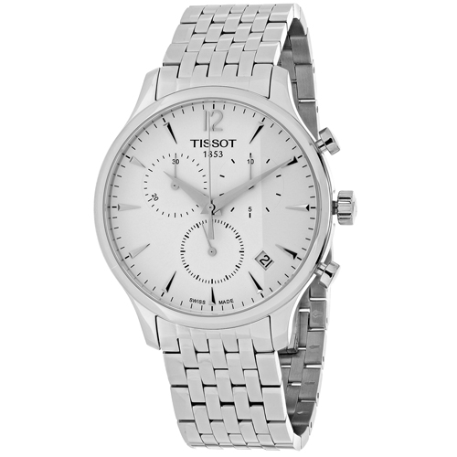 T0636171103700 Tissot Mens Tradition T0636171103700 Silver Band Silver Dial