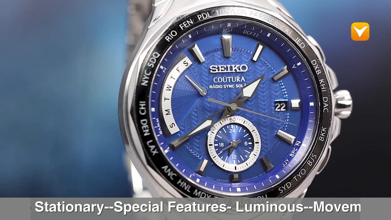 Seiko coutura radio sync solar 2025 ssg019