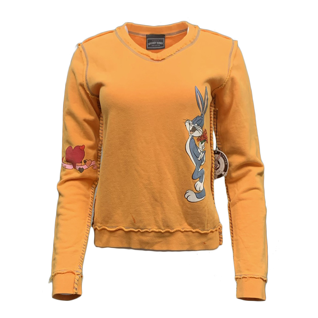 Looney Tunes PTS103-BUGSBUNNY-ORGN Classic Looney Tunes Sweater Bugs Bunny - Jackolantern