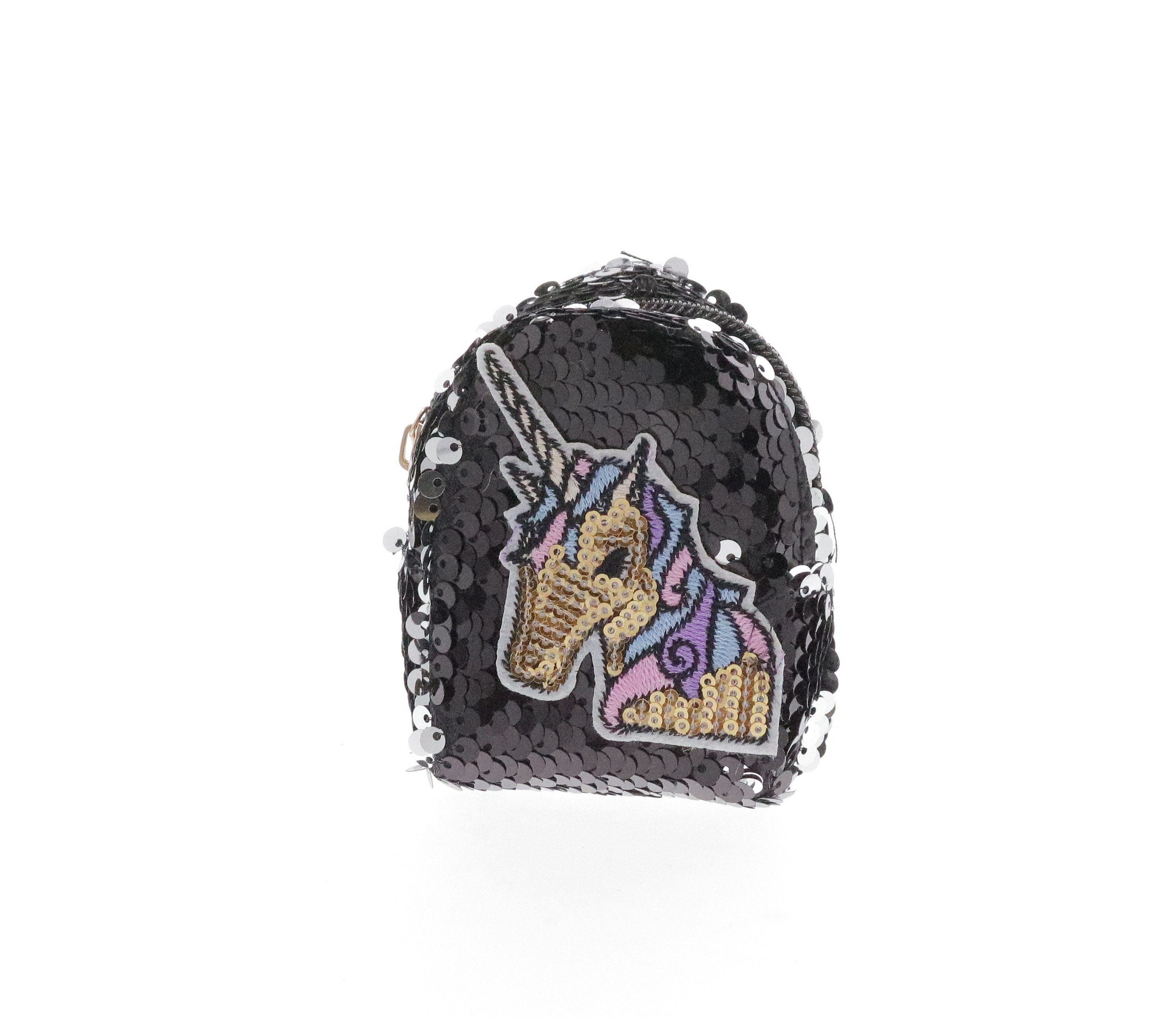 Raw 7 by Doe A Dear Sequinned Unicorn Coin Purse Key Chain 6664-F-Fuchsia, Price: $12