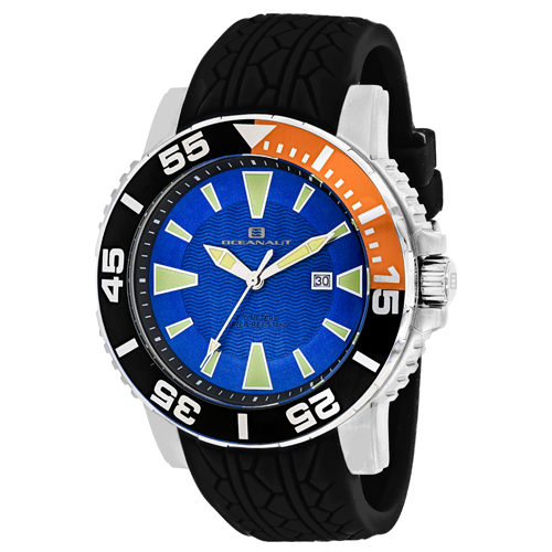 OC2914 Oceanaut Mens Marletta Black Band Blue Dial