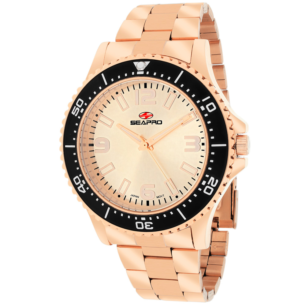 SP5334 Seapro Mens Tideway Rose Gold Band Rose gold Dial