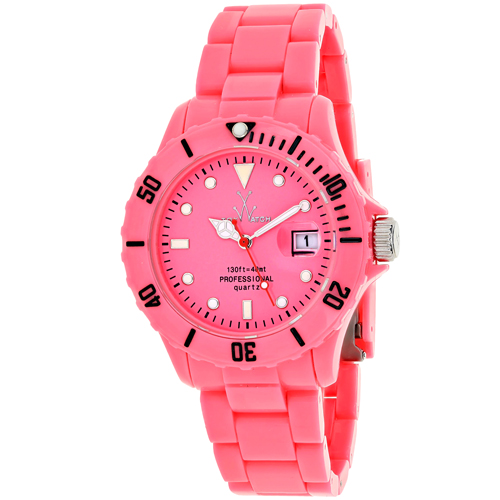 FL04PS Toywatch Womens Fluo Pink Band Pink Dial