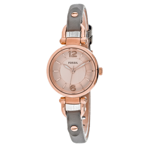 ES3862 Fossil Womens Georgia Grey Band Rose gold Dial