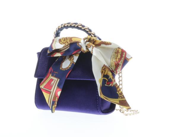 Raw 7 by Doe A Dear Top handle velvet handbag - Purple, Price: $43