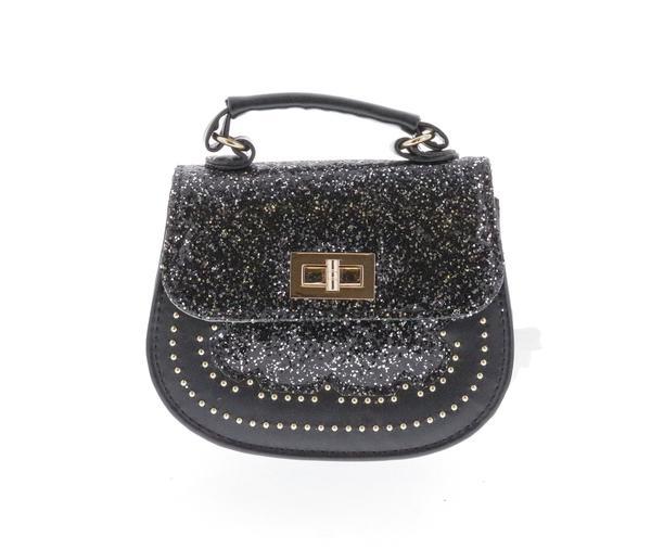 66629BlackOS-DefaultTitle Raw 7 by Doe A Dear Horse Shoe Glitter Front Crossbody Purse - Black