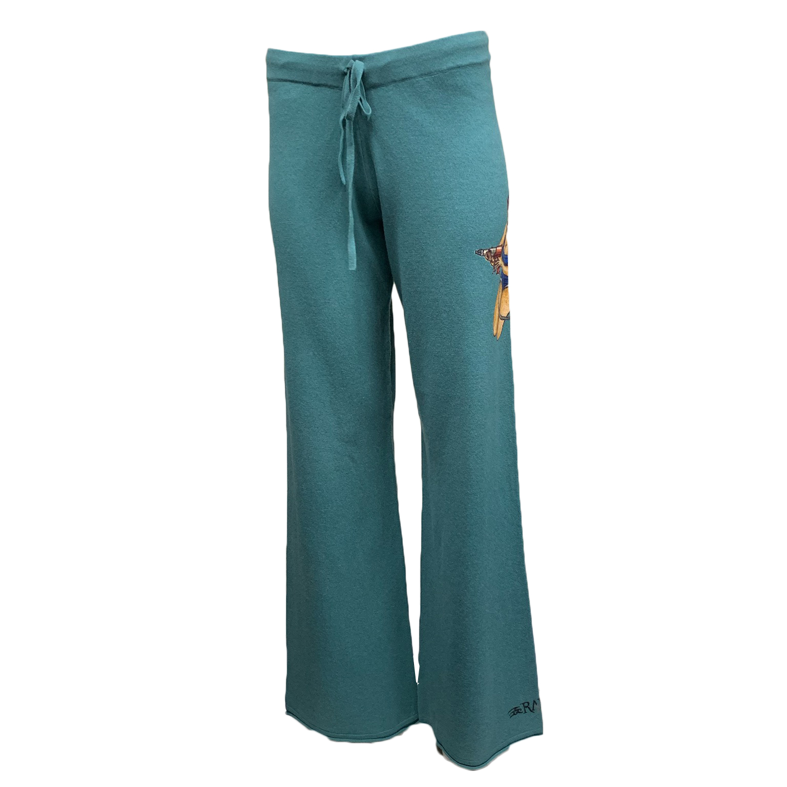 RAW 7 PCSH36V-ROSIE-BLUEGRASS Vintage Raw7 Cashmere Pants Pinup Girl - Blue Grass