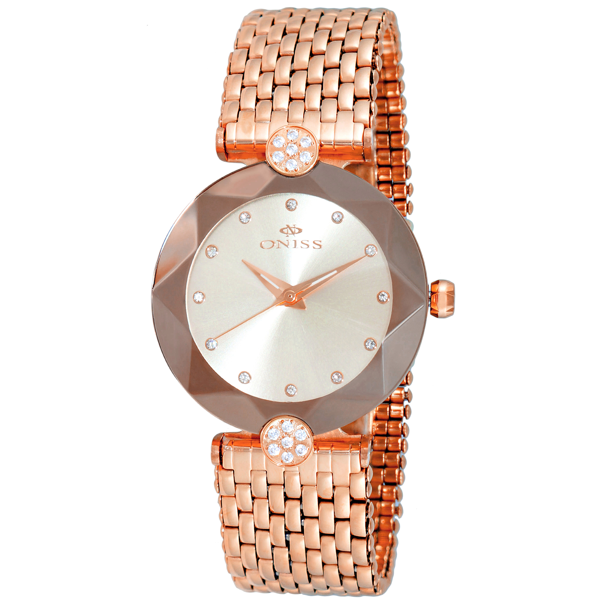 Oniss ON8777-LRRG Oniss Milan Facetta Rose Gold Rose Dial