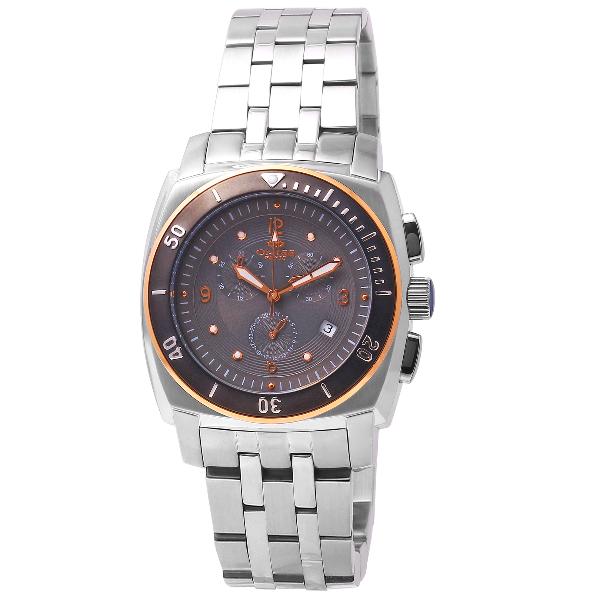Oniss Men's Chronograph Stainless Steel Black/Rose Gold Dial, Price: $199
