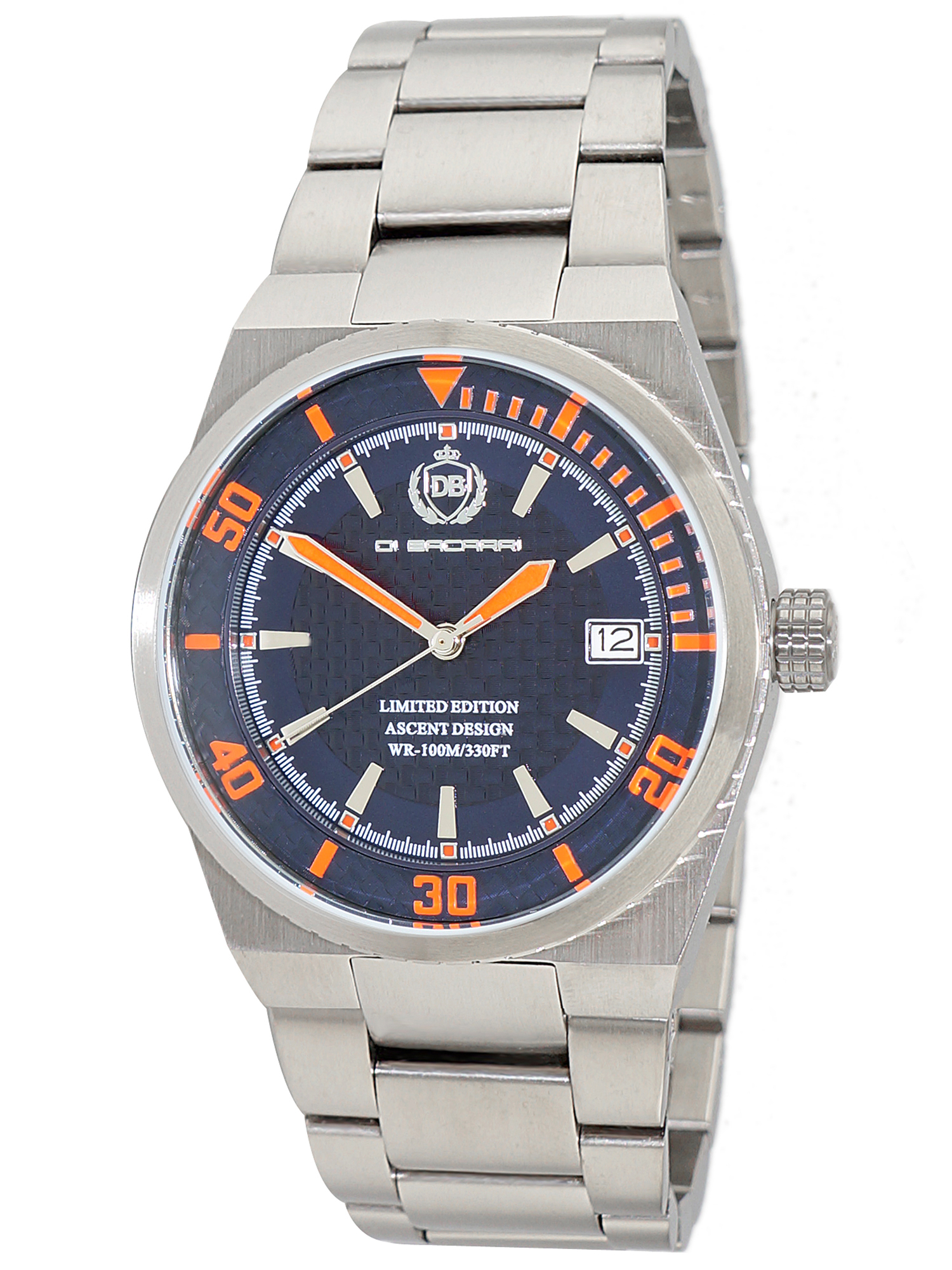 Di Bacarri DB4444-BU Di Bacarri Limited Edition Automatic 40mm Dark Navy Blue Carbon Fiber Dial