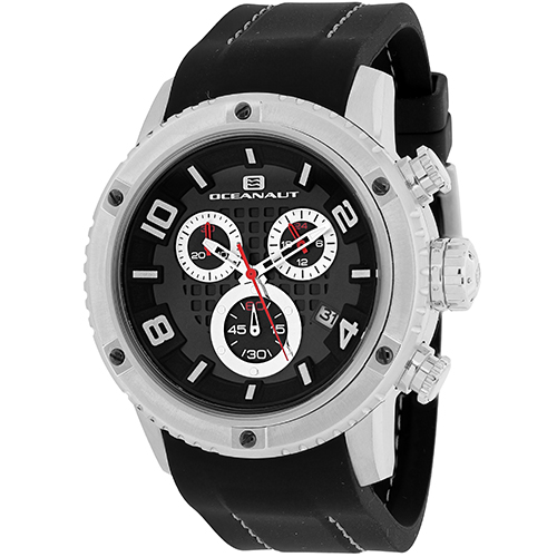 OC3120R Oceanaut Mens Impulse Sport Black Band Black Dial