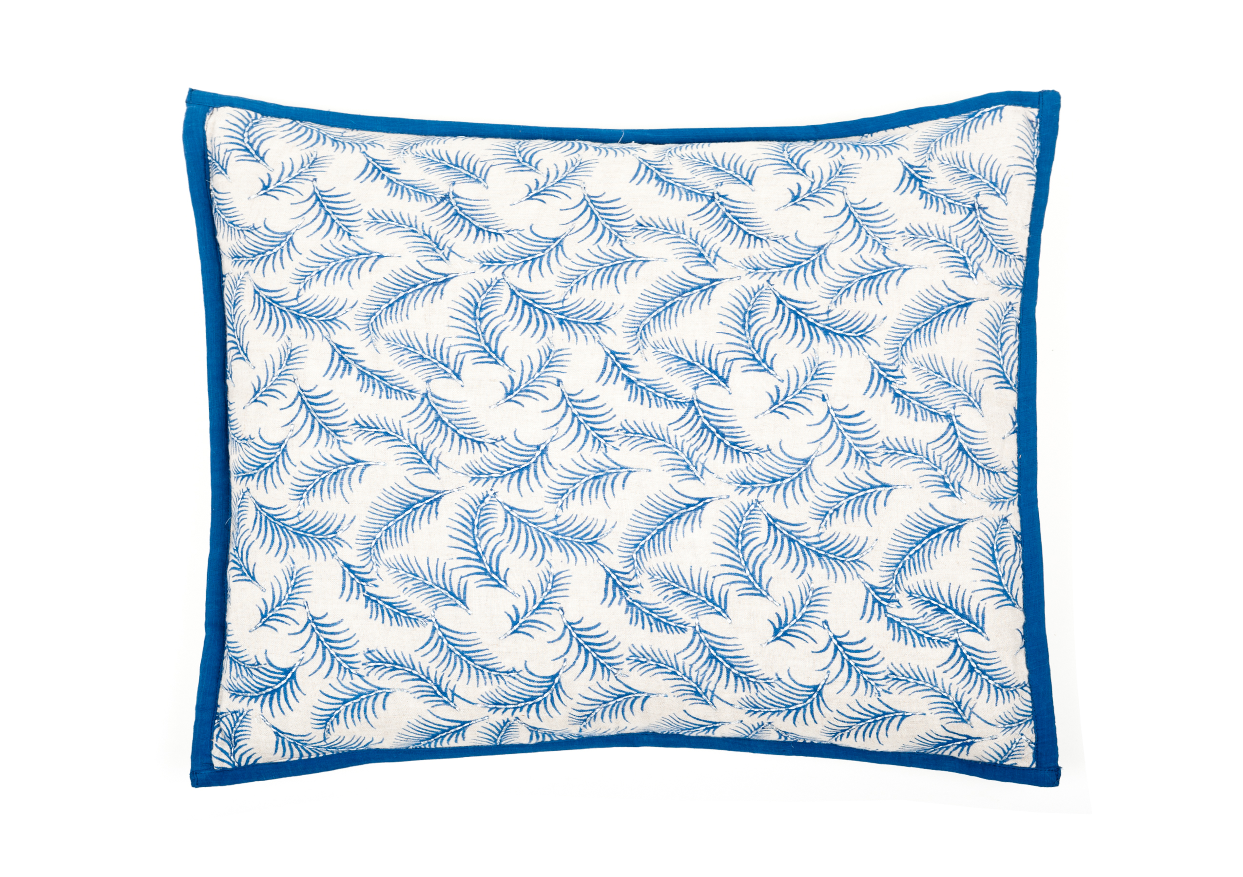 2020.FERN-BLU Blue Fern Decorative Accent Pillow by TrendSage
