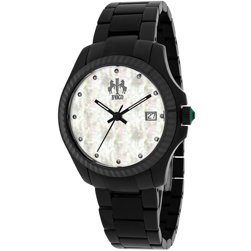 JV3211W Jivago Womens Jolie Black Band White MOP Dial