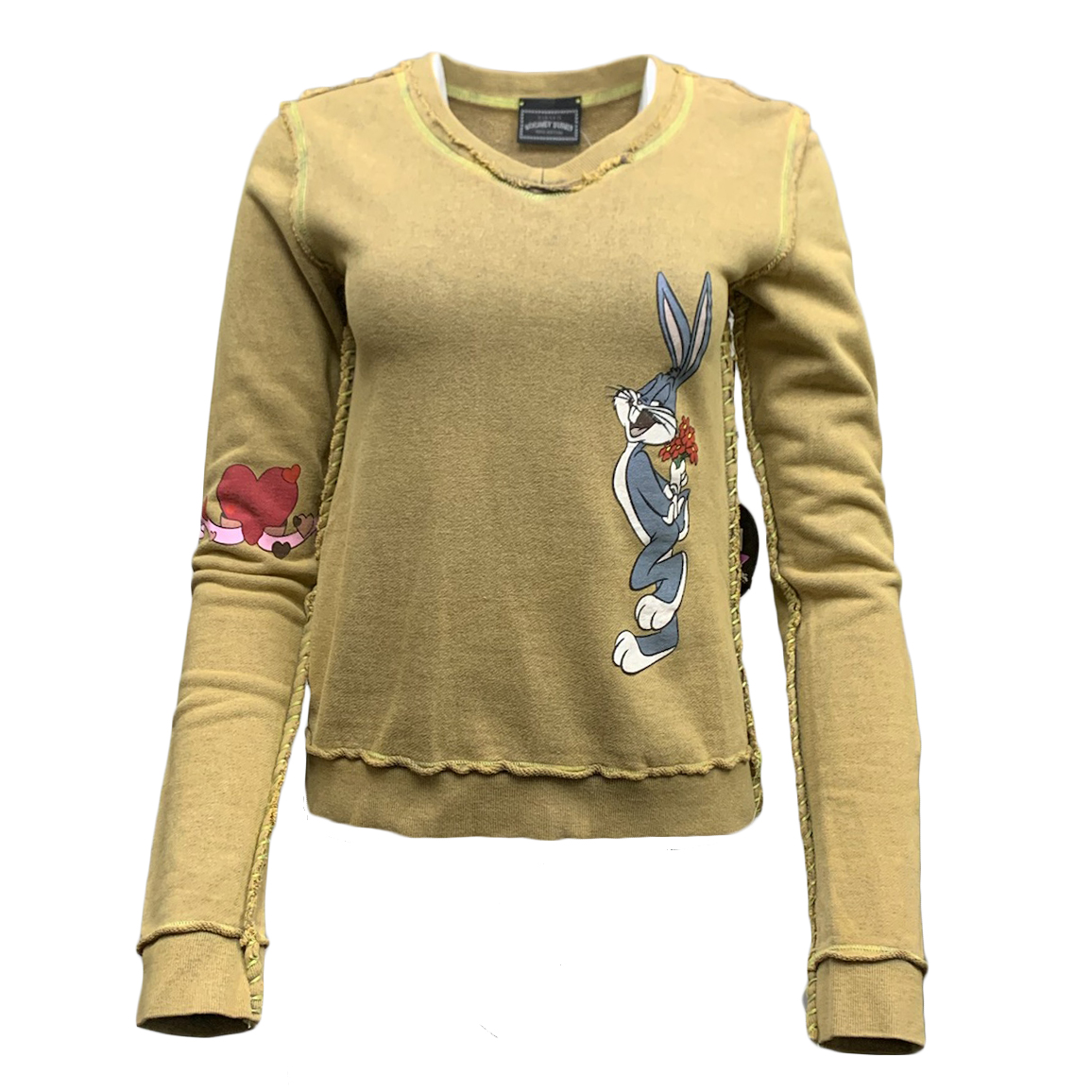 Looney Tunes PTS103-BUGSBUNNY-STONE Classic Looney Tunes Sweater Bugs Bunny - Stone