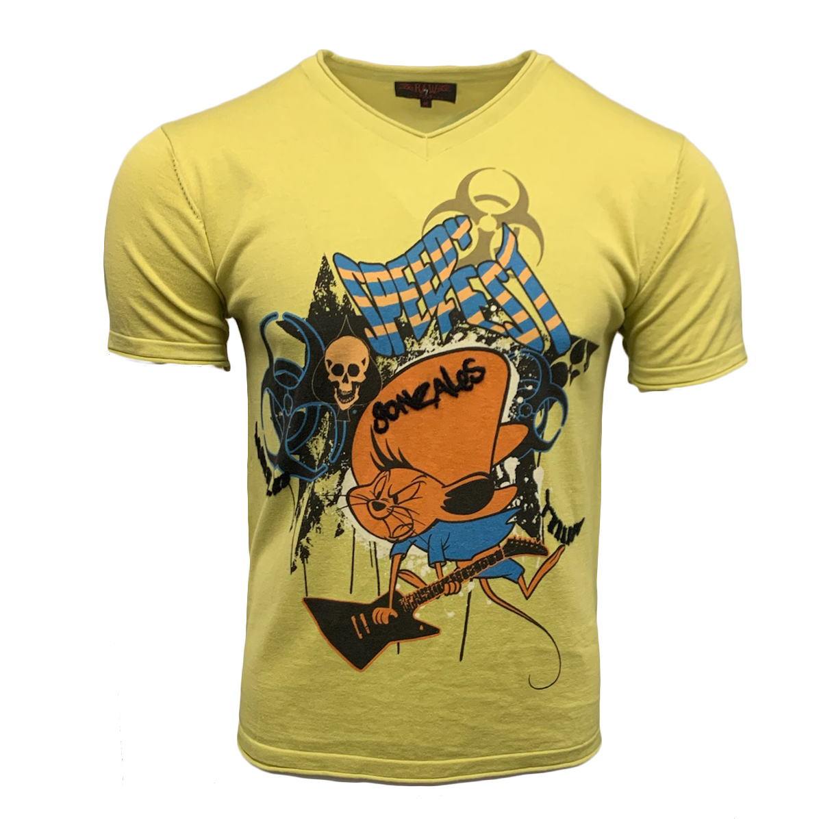 RAW 7 CT75-SPEEDY-OLIVE Raw7 Looney Tunes Men's T-Shirt Speedy Gonzalez - Olive