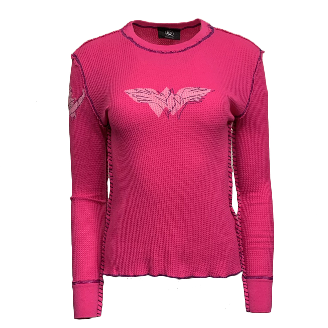DC Comics PTH111-WONDERW-PINK DC Comics Women's Wonder Woman Thermal - Pink