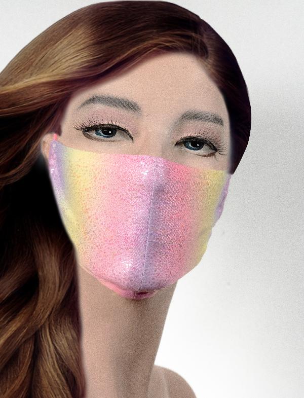 AVA by POL ATTEU High Fashion 90210 Designer Face Mask - Bubble Gum, Price: $29