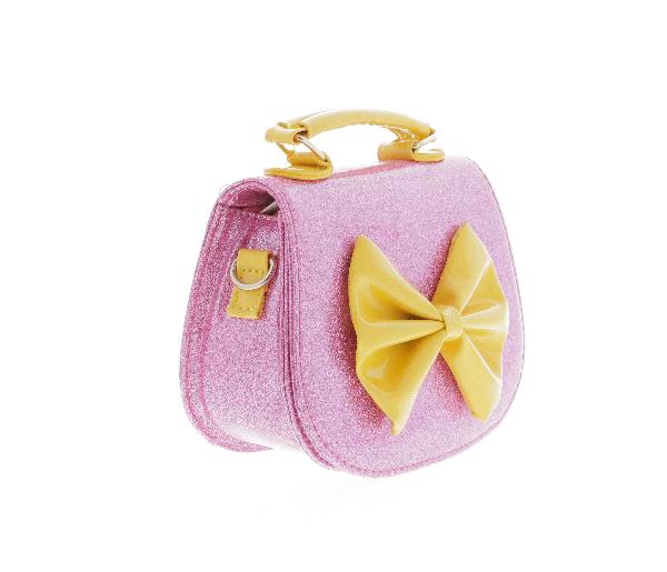 Raw 7 by Doe A Dear Patent Horse Shoe Large Bow with Top Handle Bag 0602-1-OS-L.Pnk, Price: $38