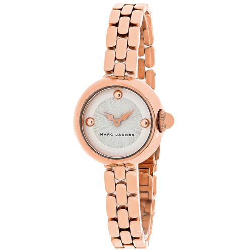 MJ3458 Marc Jacobs Womens Courtney Rose gold Band White Dial