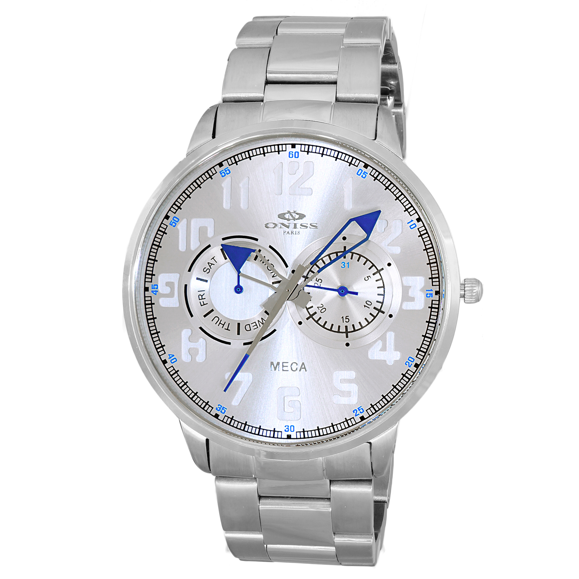 Oniss ON2233-MSV Oniss Men's Sweeper Collection Stainless Steel Silver Dial