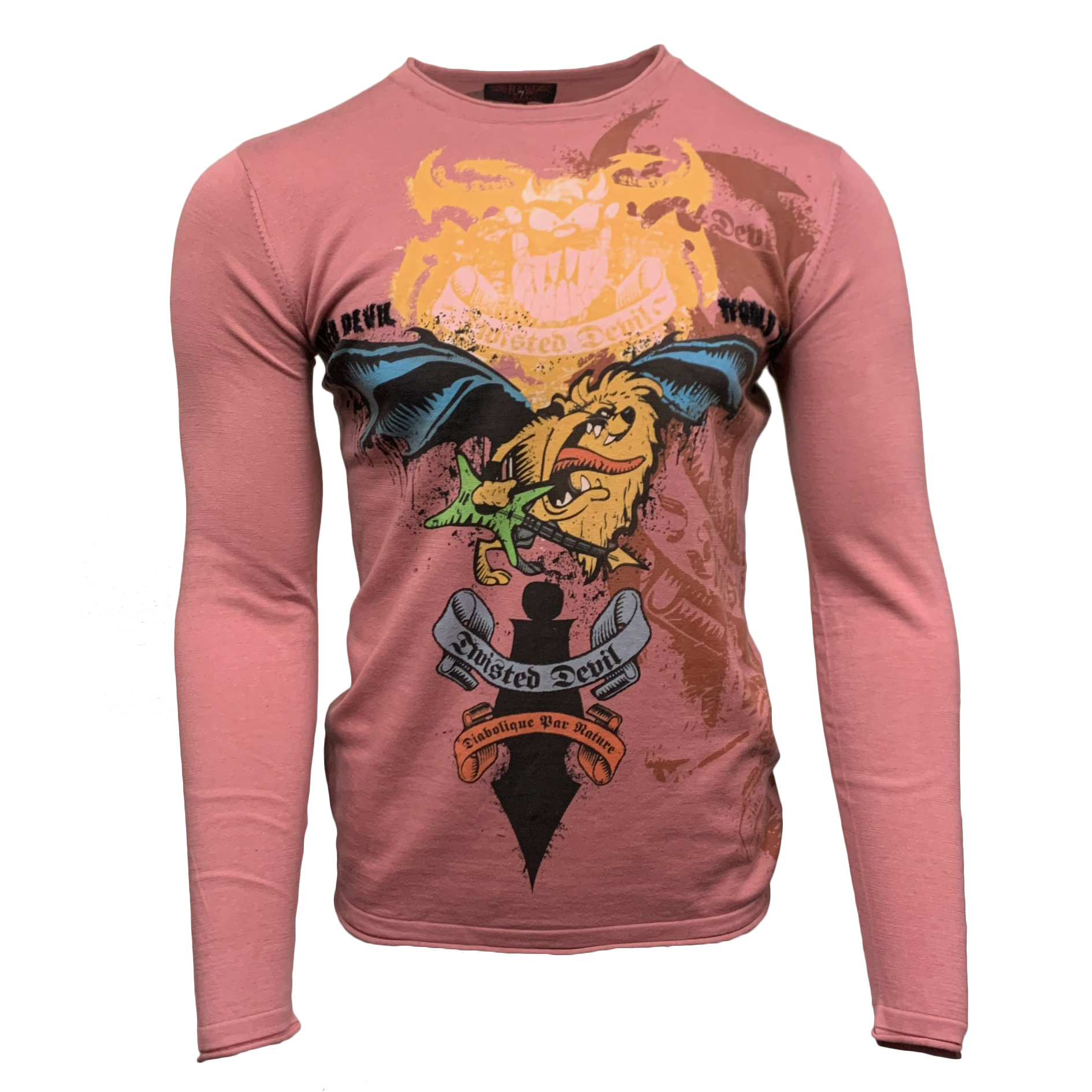 RAW 7 CT77-TAS-PLUM Raw7 Looney Tunes Men's T-Shirt Taz - Plum