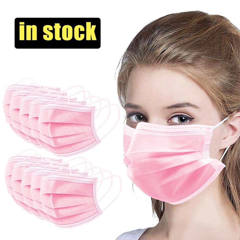 Detoxiz Detoxiz3plyPink150 150pcs Detoxiz 3ply Ear Loop Disposable Pink Mask