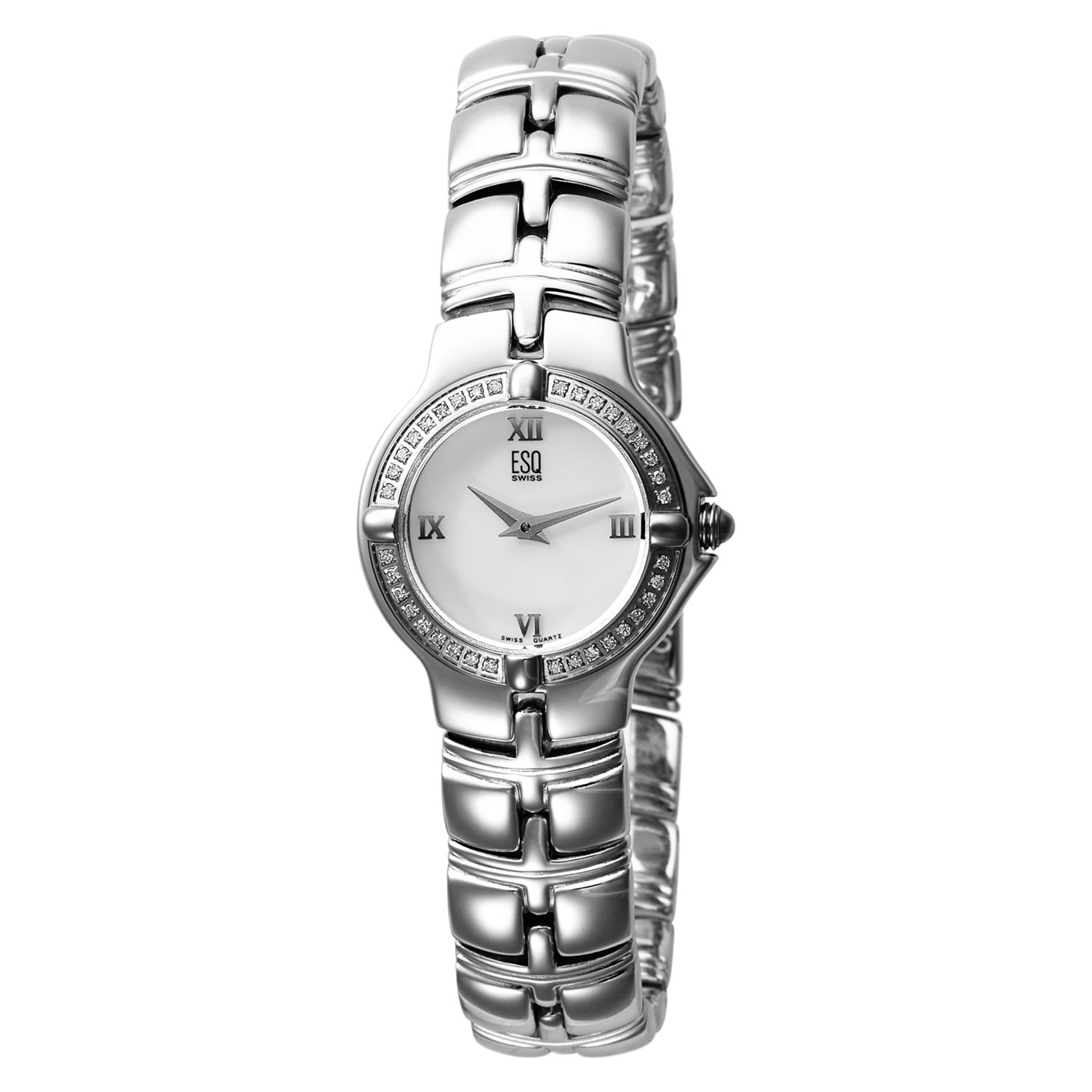 ESQ by Movado 7101113 ESQ by Movado Ladies Diamond Muse Stainless Steel Mother of Pearl Dial