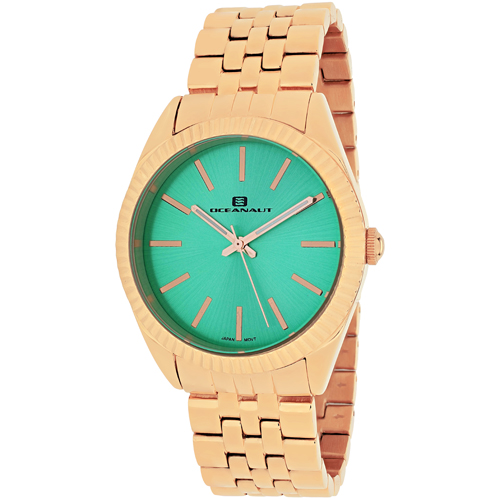 OC7412 Oceanaut Womens Chique Silver Band Green Dial