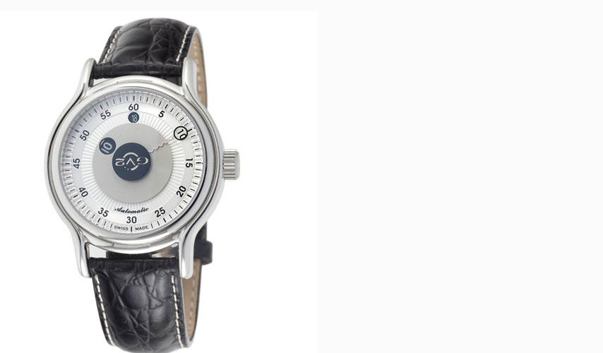 4130L Gevril GV2 4130L Classico Girondolo Mens Auto Limited Edition White Dial Blk Strap