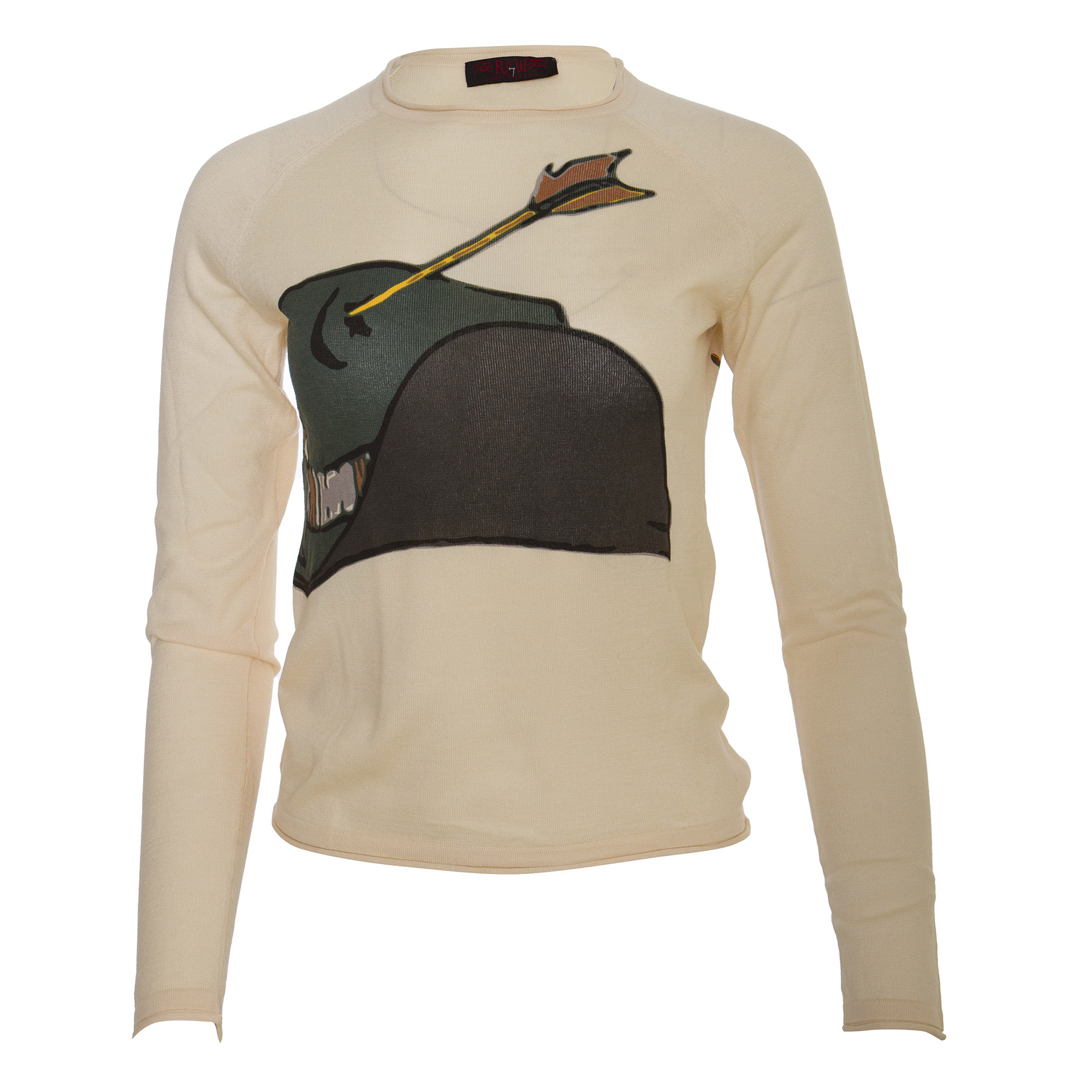 RAW 7 PTS43-SAND-HAT Raw7 Women's Wild Bill Long Sleeved T-Shirt - Sand