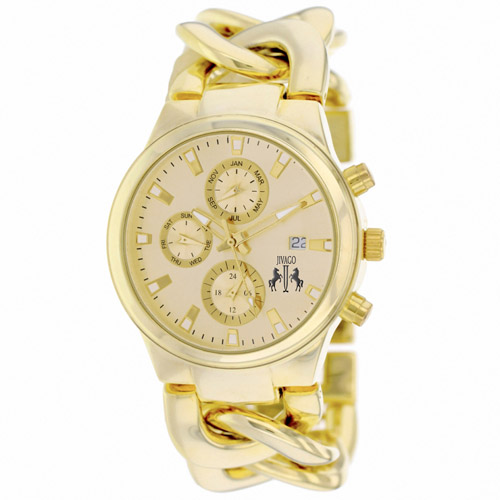 JV1222 Jivago Womens Lev Gold Band Gold Dial