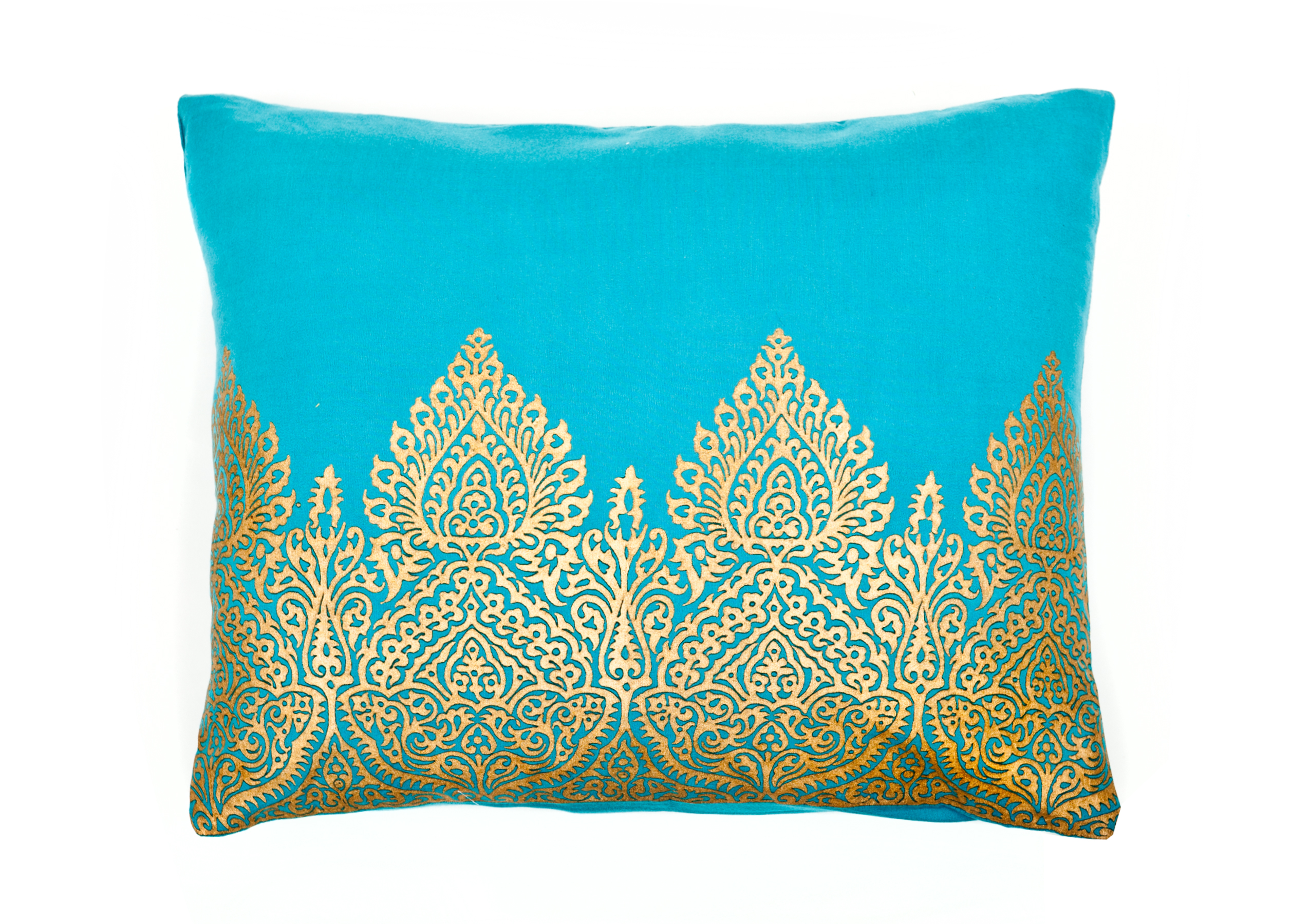 1620.MGL-TL Mughal Teal Decorative Accent Pillow by TrendSage