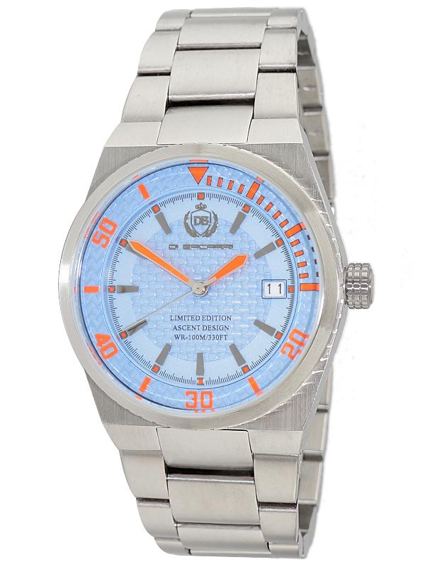 Di Bacarri Limited Edition Automatic 40mm Light Blue Carbon Fiber Dial, Price: $329