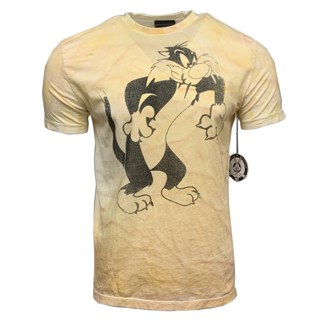 Looney Tunes PTS101-SYLVC Classic Looney Tunes T-Shirt Sylvester The Cat - Distressed