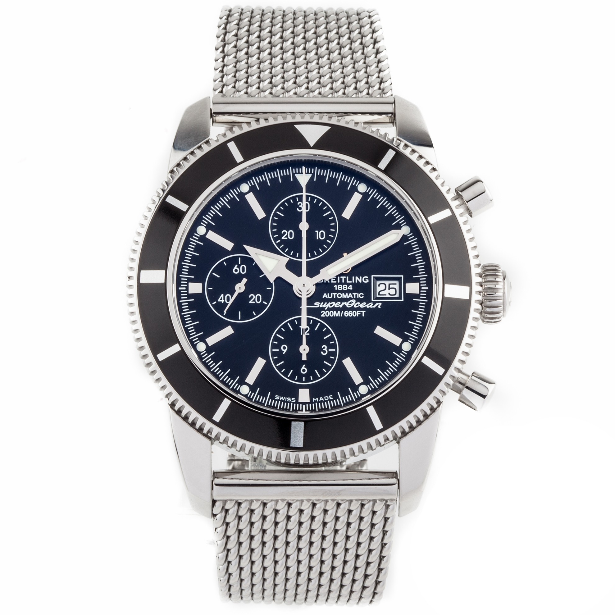 Breitling A1332024_B908 Breitling Superocean Heritage Chronograph Automatic Mesh Band