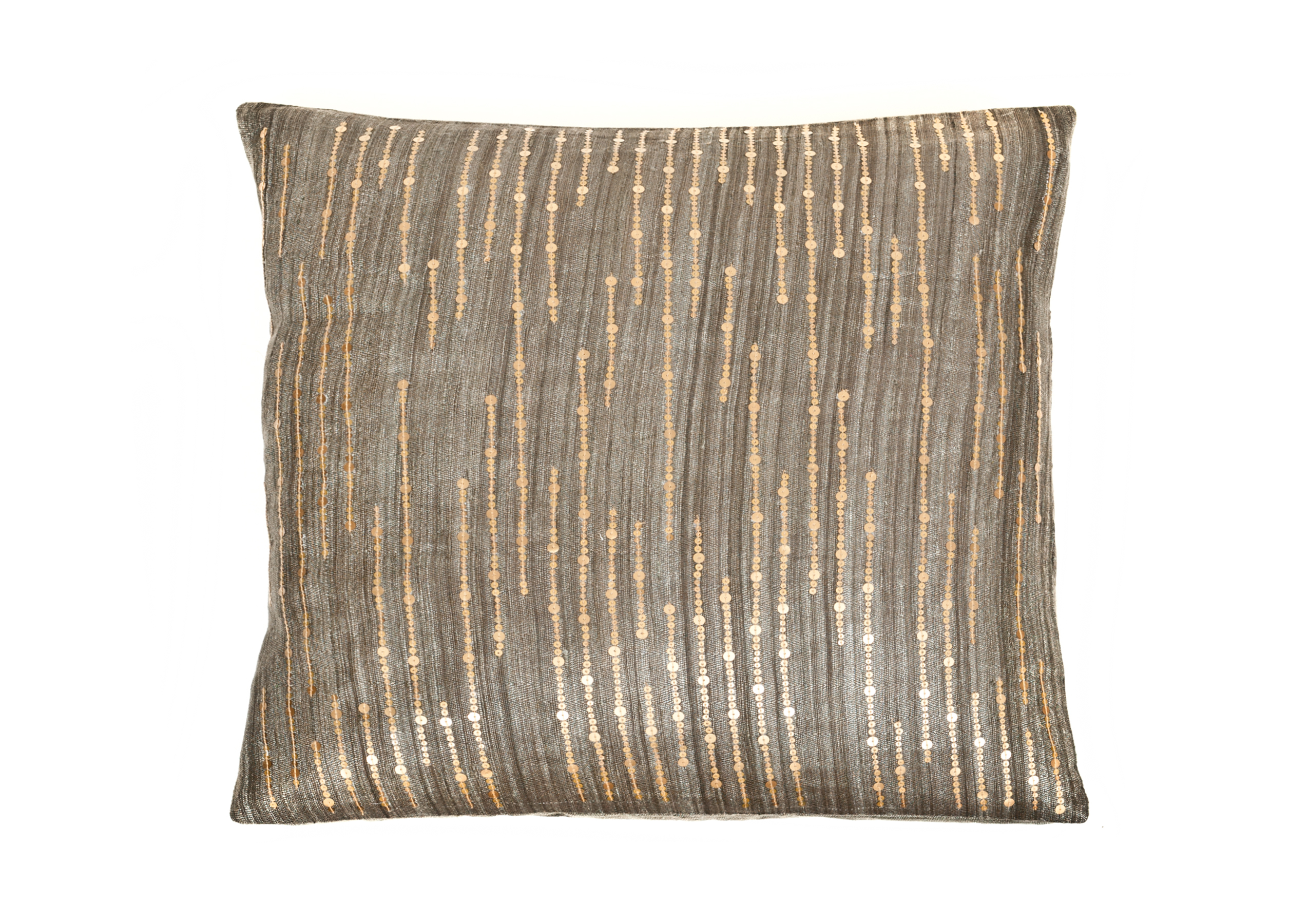 2020.SEQ-CHR Charcoal Sequined Decorative Accent Pillow by TrendSage