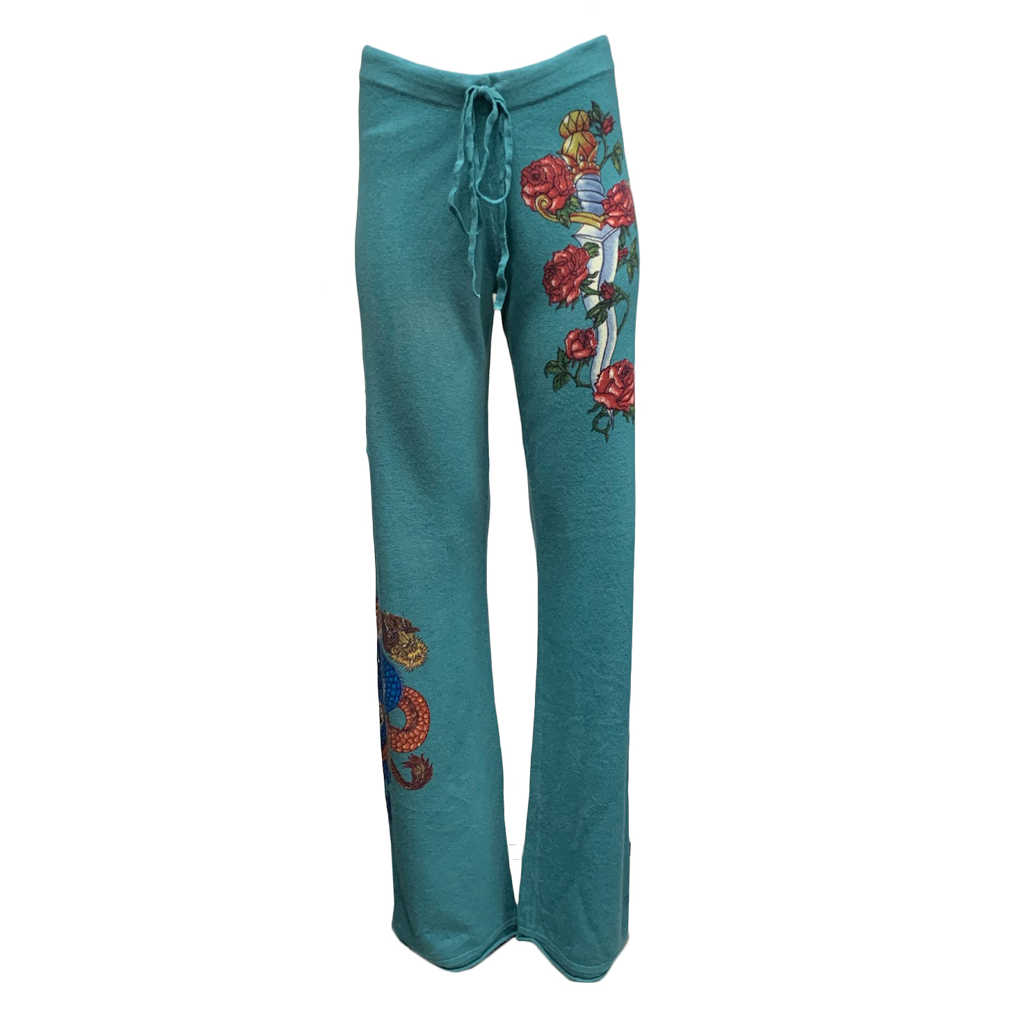 RAW 7 PCSH36V-DAGGER-BLUEGRASS Vintage Raw7 Cashmere Pants Dagger - Blue Grass