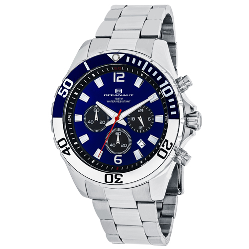 OC2520 Oceanaut Mens Sevilla Silver Band Blue Dial