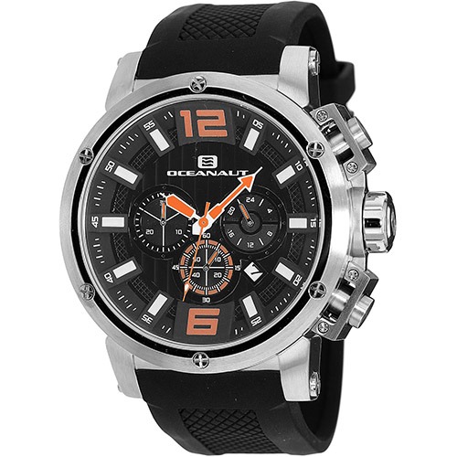 OC2123 Oceanaut Mens Spider Black Band Black Dial