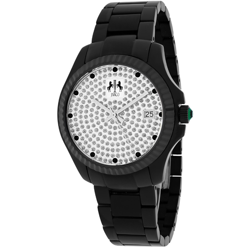 JV3211 Jivago Womens Jolie Black Band Diamonds Dial