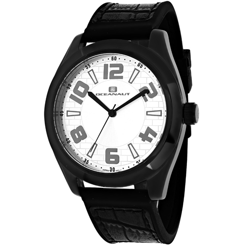 OC7512 Oceanaut Mens Vault Black Band Silver Dial