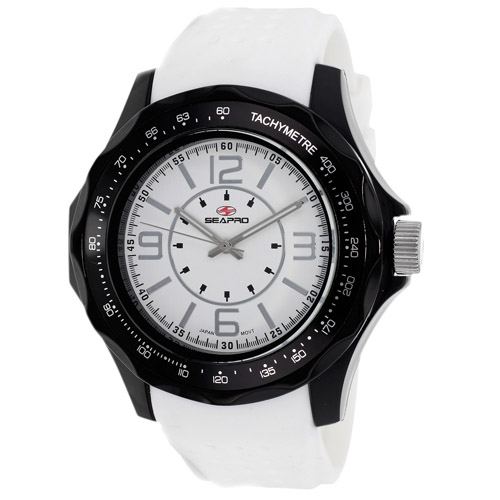 SP4112 Seapro  Mens Dynamic White Band White Dial