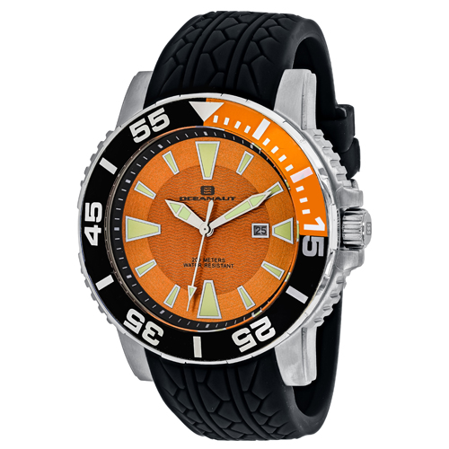 OC2915 Oceanaut Mens Marletta Black Band Orange Dial