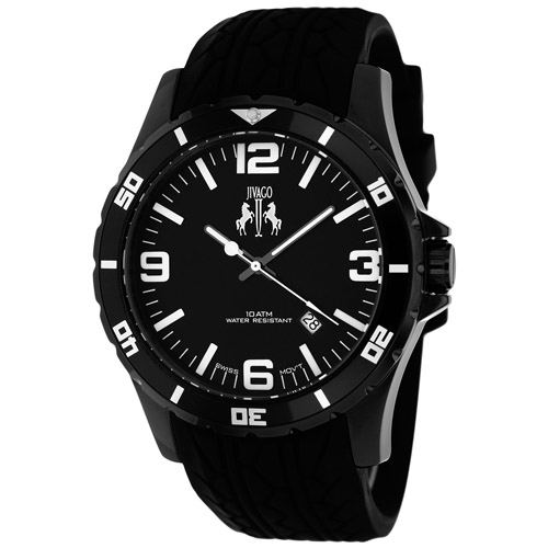 JV0110 Jivago Mens Ultimate Black Band Black Dial