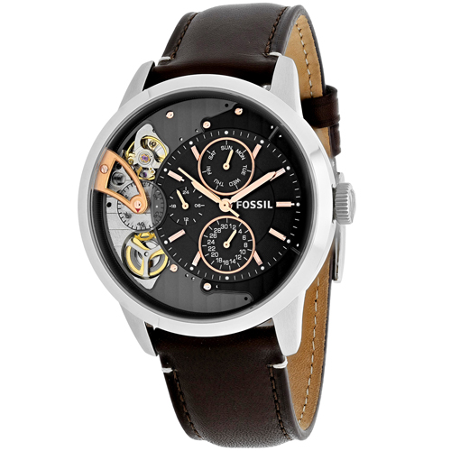 ME1163 Fossil Mens Townsman Brown Band Gray Dial