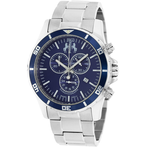 JV6127 Jivago Mens Ultimate Silver Band Blue Dial