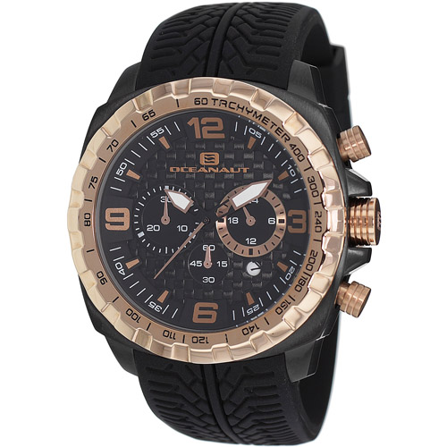 OC1121 Oceanaut Mens Racer Black Band Black Dial