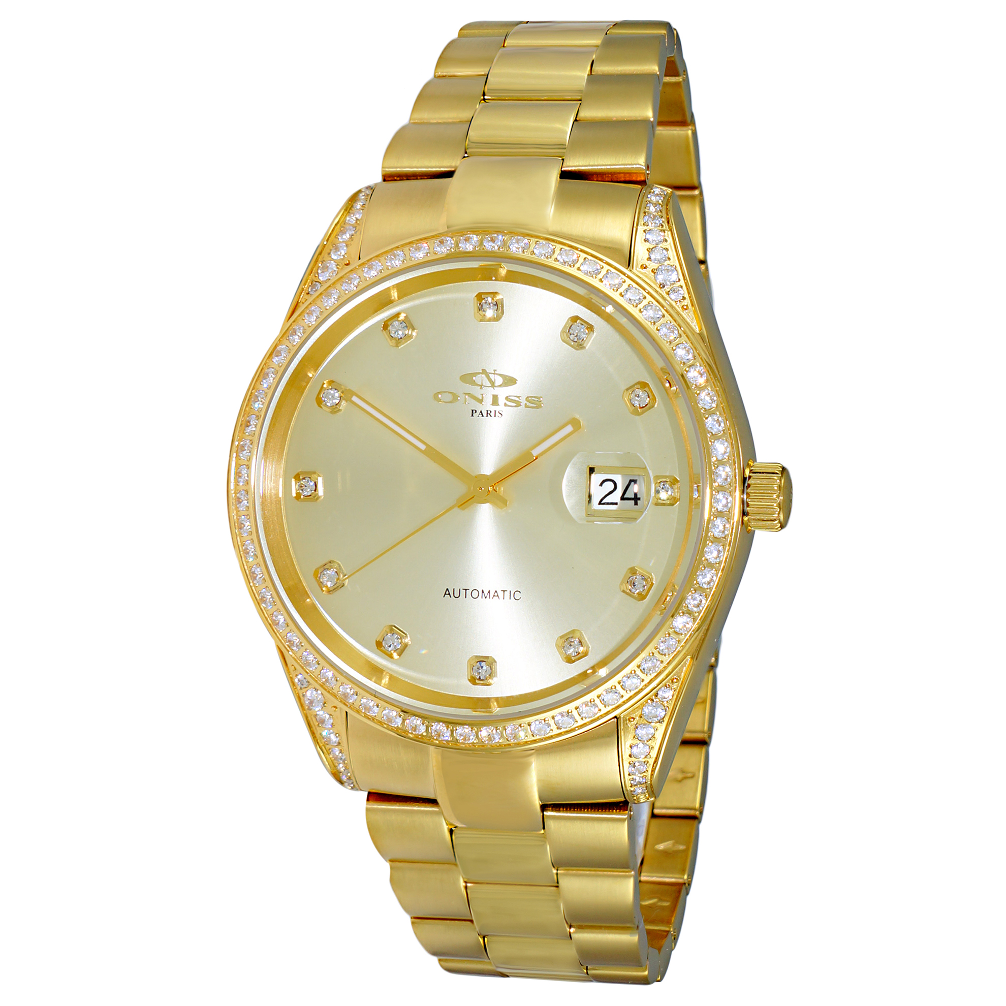 Oniss ON3883-MGG Oniss RX Automatic Gold Tone Gold Dial
