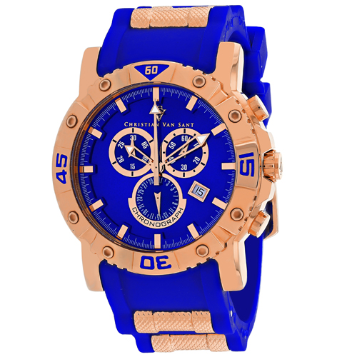 CV0513 Christian Van Sant Mens Cosenza Blue Band Blue Dial