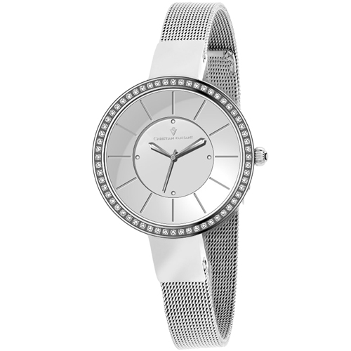 CV0220 Christian Van Sant Womens Reign Silver Band Silver Dial